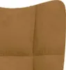 houpací křeslo vidaXL Brown Velvet Náhled obrázku produktu 6