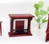Nábytek pro panenky, krb, dřevěný mini krb pro výzdobu Náhled obrázku produktu 4