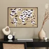 MuchoWow® Poster Weltkarte - Tiere - Braun 90x60 cm - Produktbild-Vorschau 3