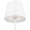 A close-up view of the bottom of a white LED table lamp. Náhled obrázku produktu