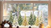 Fensterbild Weihnachten Tannenwald Schneeflocken W14 Produktbild-Vorschau 4