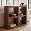 FineBuy Standregal Sheesham Massivholz 82 cm hoch 4 Böden Produktbild-Vorschau 1