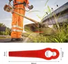 100 Stücke Ersatzmesser Set, Rasentrimmer Messer Kunststoff Produktbild-Vorschau 3