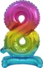 Palloncino in cellophane a forma di numero 8, colorato Anteprima dell’immagine prodotto 1
