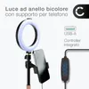 Luce ad anello, ring light bicolore 3000K-6500K con Anteprima dell’immagine prodotto 2
