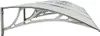 vidaXL Auvent de porte Gris et transparent 350x75 cm Voir les images du produit 5