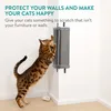 Navaris Wandmontierte Kratzbretter Katze - Set von 2 - Grau Produktbild-Vorschau 2