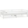 vidaXL Lit de jour blanc pin massif 90x200 cm Voir les images du produit 1