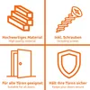 Cerniera per porte ECENCE in acciaio inossidabile, Anteprima dell’immagine prodotto 3