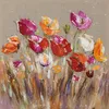 ArtUniverse Leinwandbild Hübsche Farbenfrohe Blumen 40 x 40 Produktbild-Vorschau 1