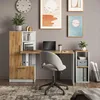 Scaffale Vicco Tomy Rovere bianco/dorato 30 x 74 cm con 2 Anteprima dell’immagine prodotto 7