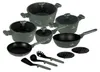 A collection of cookware and kitchen utensils arranged on a white background. Anteprima dell’immagine prodotto