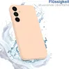 A pink phone case is shown with water splashes around it, suggesting water resistance. Produktbild-Vorschau