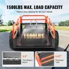 A heavy-duty trailer with a large weight on it, highlighting its load capacity. Produktbild-Vorschau