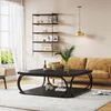100 cm Couchtisch Quadratisch, Wohnzimmertisch, Schwarz Produktbild-Vorschau 8