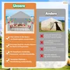 UISEBRT 4x8m Premium Party Tent Pavilion with side parts, Voir les images du produit 5