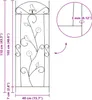 vidaXL Clôture de jardin 3 pièces Noir 110 x 40 cm Acier Voir les images du produit 8