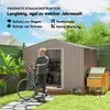 Outsunny Verzinkter Stahl Gerätehaus 4,9m² 277x195x192cm Produktbild-Vorschau 5
