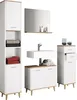 Landos Hochschrank Bad weiß, Eiche Nachbildung. Produktbild-Vorschau 4