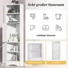 Hoekkast voor de badkamer, hoekbadkamerkast met 2 vakken en Productafbeelding-voorbeeld 8