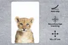 MuchoWow® Mauspad Mousepad Löwe - Tiere - Natur - Weiß Produktbild-Vorschau 2