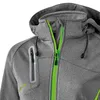 Erima Softshelljacke Funktion Grau meliert/grüner Gecko - Produktbild-Vorschau 3