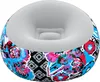 An inflatable chair with a colorful graffiti-like floral pattern. Produktbild-Vorschau