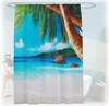 Relaxdays Duschvorhang Tropical, Bad Vorhang 180x200, Produktbild-Vorschau 1