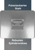 Geldkassette abschließbar (groß, 30 cm) Silber, 2 Produktbild-Vorschau 4