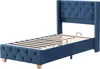 OKWISH lit rembourré  90x200 cm - Lit Simple Rembourré avec Voir les images du produit 5