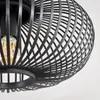 Aidone Deckenlampe aus Metall/Bambus in Schwarz Produktbild-Vorschau 3