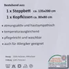 Mikrofaser Schlaf-Set 135×200 cm Steppbett + 80×80 cm Produktbild-Vorschau 2