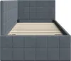 vidaXL Rohový rám postele s čelem tmavě šedý 80 cm x 200 cm Náhled obrázku produktu 6