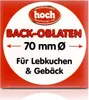 hoch Back-Oblaten mit dem zarten Biss 70mmØ 10x100Stck Produktbild-Vorschau 12