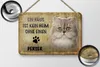 Blechschild Spruch 18x12cm Perser Katze ohne kein Heim Produktbild-Vorschau 2