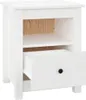 vidaXL Stolik nocny biały 40x35x49 cm lite drewno sosnowe Podgląd zdjęcia produktu 6