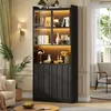 Vitrine Merax, modèle 2 portes avec éclairage LED, meuble Voir les images du produit 12