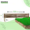 BOGATECO 3 x obruba záhonu z lieskových orechov | 20 cm Náhľad obrázku produktu 2
