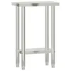vidaXL Piano di lavoro per cucina 55x30x85 cm in acciaio Anteprima dell’immagine prodotto 1