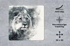 MuchoWow® Mauspad Mousepad Löwe - Zeitung - Blau 30x30 cm - Produktbild-Vorschau 2
