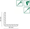 FN Neuhofer Winkelleiste 240 cm 40 x 40 mm Fichte/Kiefer Produktbild-Vorschau 2