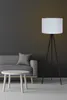 Opviq, 129, Stehlampen, Weiß, MDF, 38 x 38 x 145 cm Produktbild-Vorschau 1
