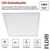 LED-Anbauleuchte FLORI quadrat, weiß, 22W, neutralweiß Náhľad obrázku produktu
