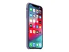 A purple iPhone Xs Max is shown from a side angle against a white background. Produktbild-Vorschau