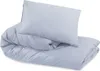 A folded duvet and pillow on a white background. Anteprima dell’immagine prodotto