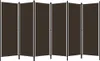 A brown, six-panel room divider is shown against a white background. Náhľad obrázku produktu