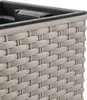 Ratanový květináč s vložkou mocca 58x18x50 cm Balkonový Náhľad obrázku produktu 5