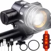 Trizand 23681 LED-Fahrradbeleuchtungsset, T6, 2 Akkus Produktbild-Vorschau 2