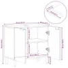 vidaXL Vanity unit black 62x33x58 cm materiál na báze dreva Náhľad obrázku produktu 7