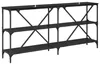 Konsola Czarny Dąb 160 x 30 x 75 cm Materiał drewnopochodny Podgląd zdjęcia produktu 7